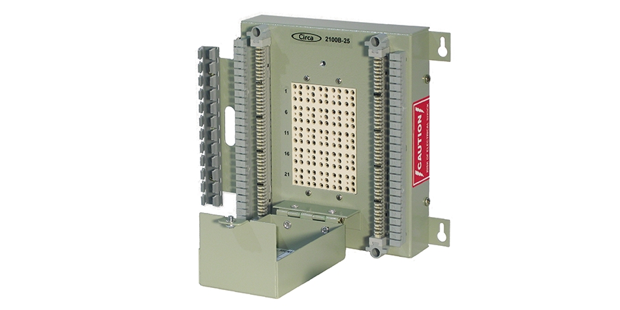 Primary Protector, Communication Circuit, 25 Pair, 22-26 AWG, BIX In ...
