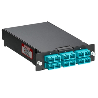 Fiber Splice Module, SC Connector, OM3 Fiber, 12 Fiber, Aqua ...