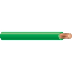 THHN/THWN-2 Cable, 2 AWG, 19 Strand, 600V, Annealed Copper, PVC Insulation, Nylon Jacket, Green