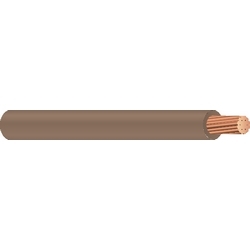 THHN/THWN-2 Cable, 14 AWG, 19 Strand, 600V, Annealed Copper, PVC Insulation, Nylon Jacket, Brown