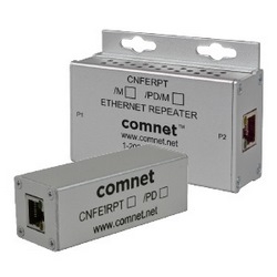 Ethernet Repeater, 10/100 Mbps, 1 Channel, 60 W PoE Pass-Through, Mini