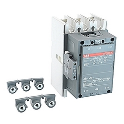 Contactors, AF300, 3 Pole, 100-250 V AC/DC Coil, 1NO/1NC Aux, AC1=400A, A SERIES
