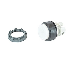 22mm Modular - Illum Pushbutton MOM, Extended, Illuminated White