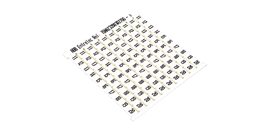 Horizontal Marker Strip 10 Strips From 11 To 20
