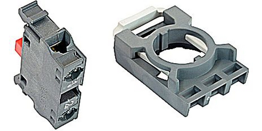Modular contact block with holder