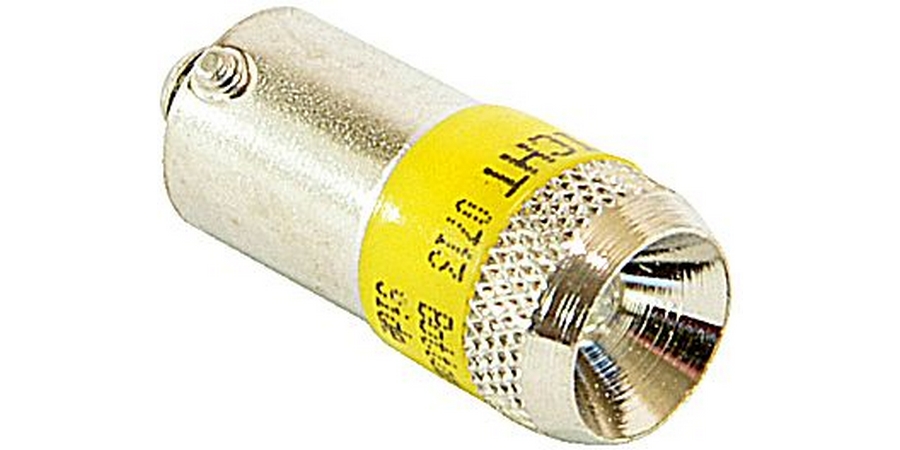 LED bulb - Yellow - Rated Voltage 24 V, (AC)/DC - Rated Current 15 mA ...