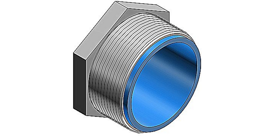 Chase Conduit Nipple, 3 in. Trade Size, Malleable Iron, IMC;RMC