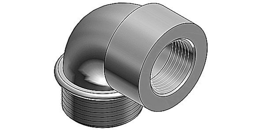 Rigid/IMC Conduit Fittings, 1-1/2 in., 90 Degree, RMC;IMC, Threaded ...