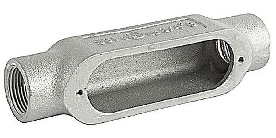 Conduit Body, Malleable Iron, Threaded, Trade Size 3/4 in. Cover