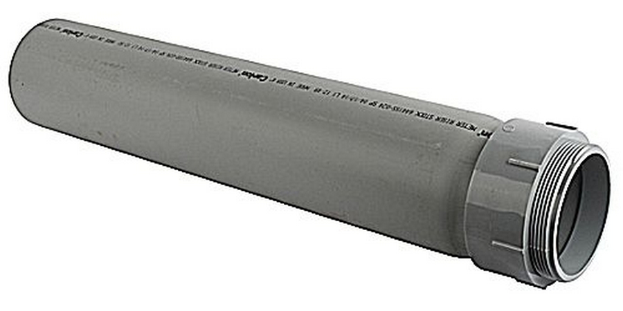 Meter Riser, 4 in., PVC, Gray, D: 24 in.