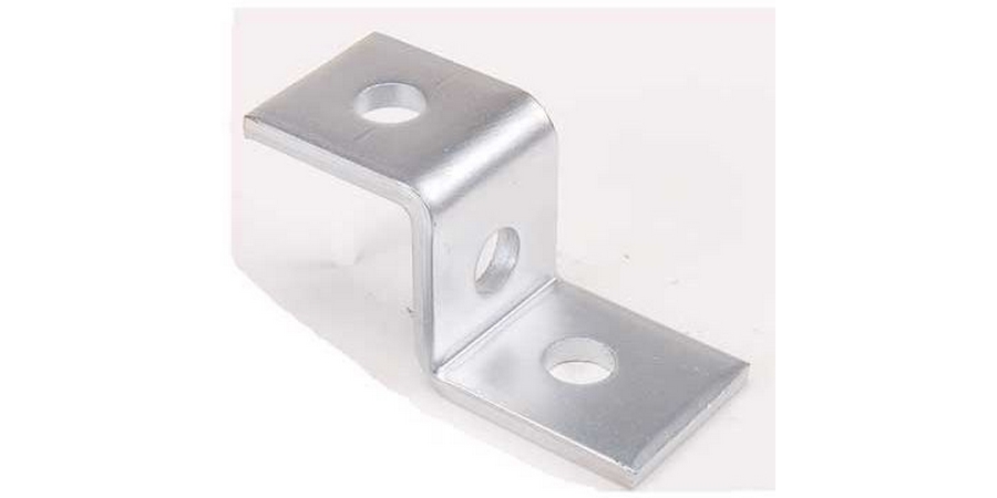 Channel Offset Z-Shape Support, Steel, Electrogalvanized, Height 1 5/8 in.