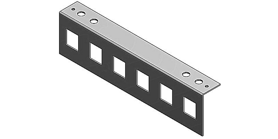 Device Plate, Steel, Galvanized