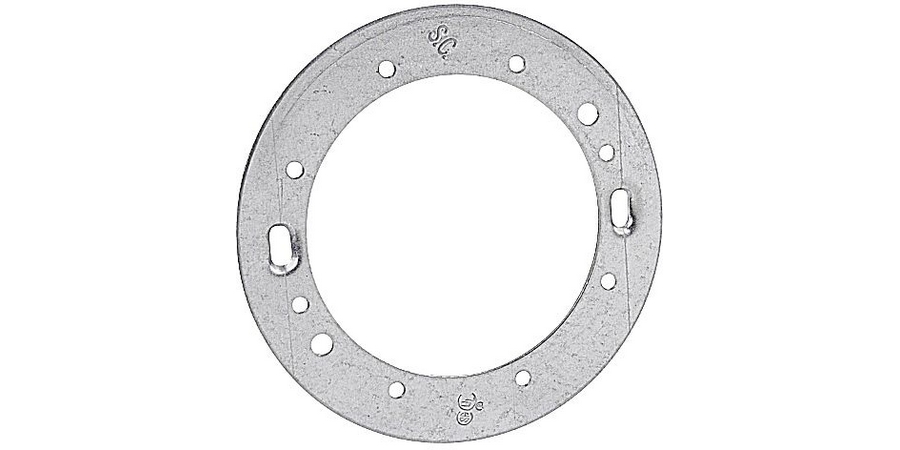 Box Adapter, Silver, Diameter 4 in., Steel