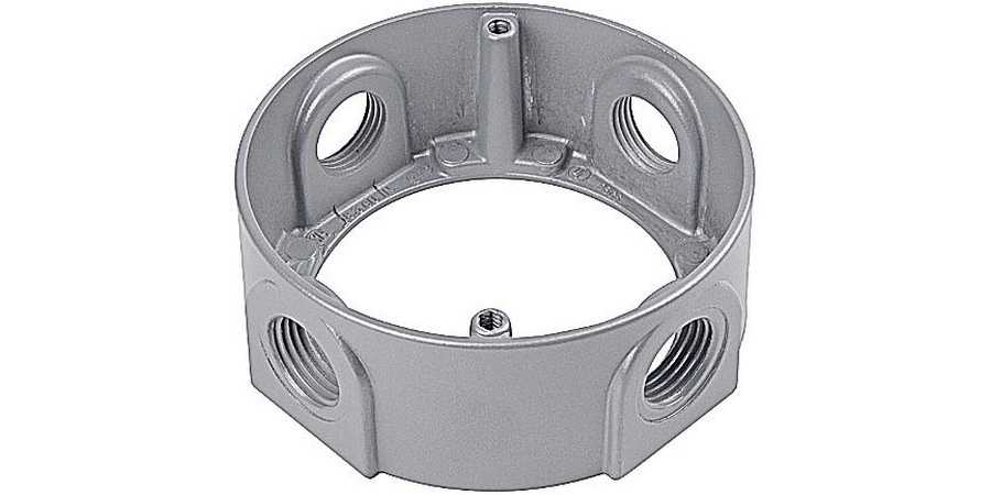 Round Extension Ring, Die Cast Aluminum, 18.3 cu. in., 3/4 in.