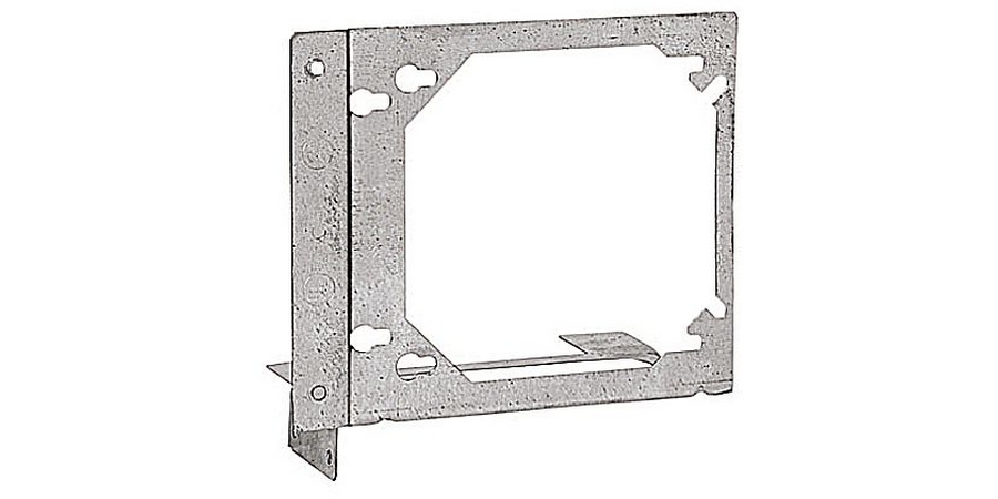 Bracket, Steel, Silver, 4 in. and 4-11/16 in. Outlet Boxes