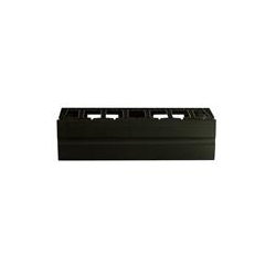 Velocity Horizontal Cable Manager, Single-Sided, 3U, Black