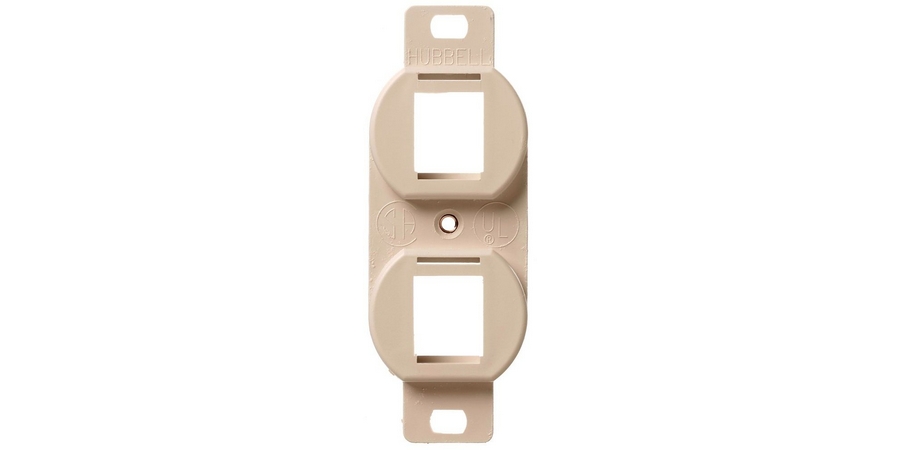 Unloaded Device Plate,Telco Ivory,ABS,Data/Fiber/Audio/Video,1 ...