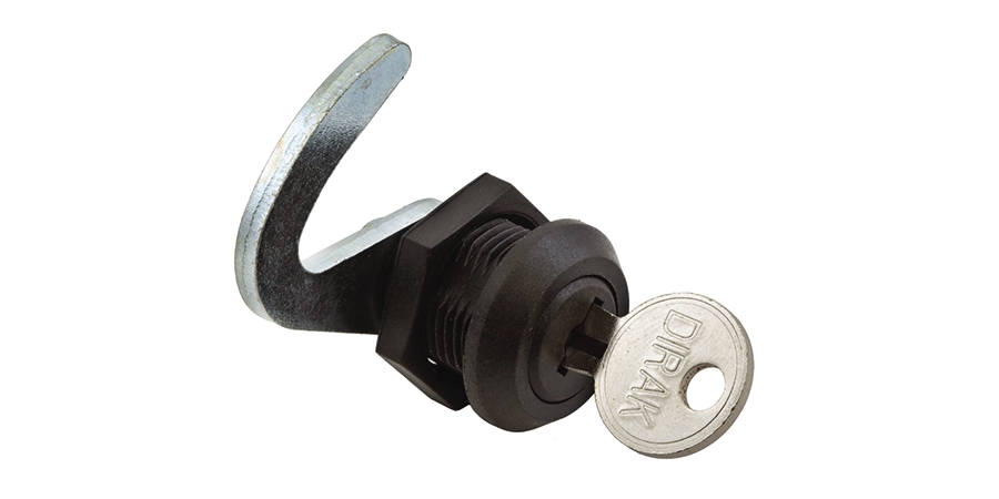 Cabinet Component Lock Kit, Chrome-Plated, Dimensions: W: 7 in., Wall-Mount