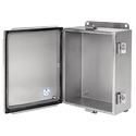 J Box Typ 4X EMC, Hinged Cover, Size/Dims: 6.00x4.00x4.00, Material/Finish: SS Type 304