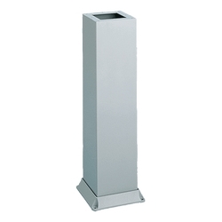 Pedestal, Bolt-Down Type, Size/Dims: 33.00x8.00x8.00, Material/Finish: Steel/Gray