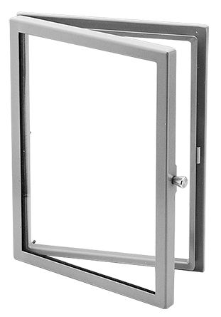 Window Kit, Powder-Coated, Transparent, ANSI 61 Gray