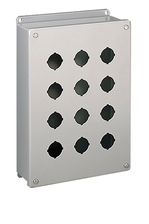Pushbutton Enclosure, Natural, 2.75 in. Dp, Brushed, 5.75 in. Ht, 30.5 ...