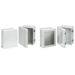 Flat Hinged Latch Cvr Encl, Size/Dims: 7.31x7.31x4.96, Material/Finish: Fiberglass