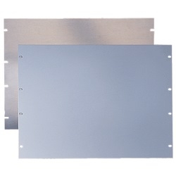 Panel, Rack Mounting, Size/Dims: 1Ux19.00, Material/Finish: Steel/LtGray