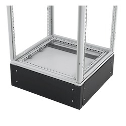 Plinth Base, 200mm, Size/Dims: fits 600x600mm, Material/Finish: Steel/Black