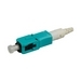 SC PC Reusable Connector, Field-installable, 50/125 LOMF, Aqua Housing, White 900 Micron Boot