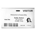 EasyLobby, Credentials, Visitor Management, LABEL, WHITE, 2 7/16" X 4 3/16", NON ADHESIVE NAME BADGES WITH CLIP HOLE, 250 PER ROLL, 1 ROLL PER BOX, DYMO 30856