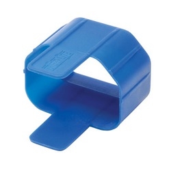 Plug-lock Inserts keep C14 power cords solidly connected to C13 outlets, BLUE color, Package of 100