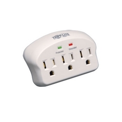 Protect It! 3-Outlet Surge Protector, Direct Plug-In, 660 Joules, 2 Diagnostic LEDs