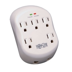 Protect It! 5-Outlet Surge Protector, Direct Plug-In, 1080 Joules, 1-Line RJ11 Protection