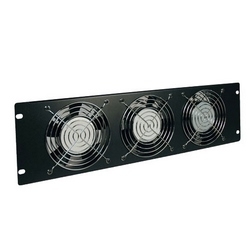 SmartRack 3U Fan Panel - 3-120V high-performance fans; 210 CFM; 5-15P plug