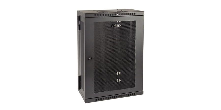 Tripp Lite 18U Low-Profile Wall-Mount Rack Enclosure Cabinet, Double ...