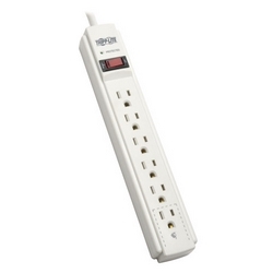 TAA-Compliant Protect It! 6-Outlet Surge Protector, 6-ft Cord, 790 Joules, Diagnostic LED