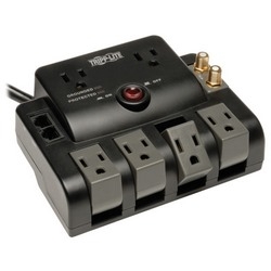 Protect It! Surge Protector with 6 Outlets (2-fixed, 4-rotatable), 6-ft. Cord, 1440 Joules, Tel/Modem/Coax Protection