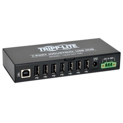 7-Port Rugged Industrial USB 2.0 Hi-Speed Hub w 15KV ESD Immunity and metal case, Mountable