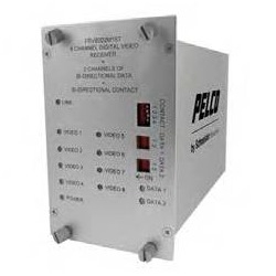 8 Channel 10-bit Digital Video Multiplexer 2 Data Bi-Directional, 1 Contact Closure Bi-Directional TX Single-mode FC Connector