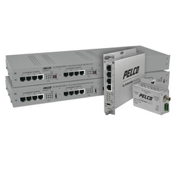 EthernetConnect Local Eight Port Extender Coax with True PoE to 30 Watts 1 RU Rack Mount