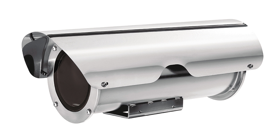 Camera Housing, With Sunshield and Heater, Stainless Steel, 12 VDC/24 VAC