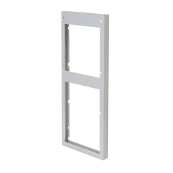 Adaptor Plenum, Size/Dims: 28.50x17.00x1.50, Material: Steel, Finish: Lt Gray