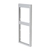 Adaptor Plenum, Size/Dims: 28.50x17.00x1.50, Material: Steel, Finish: Lt Gray