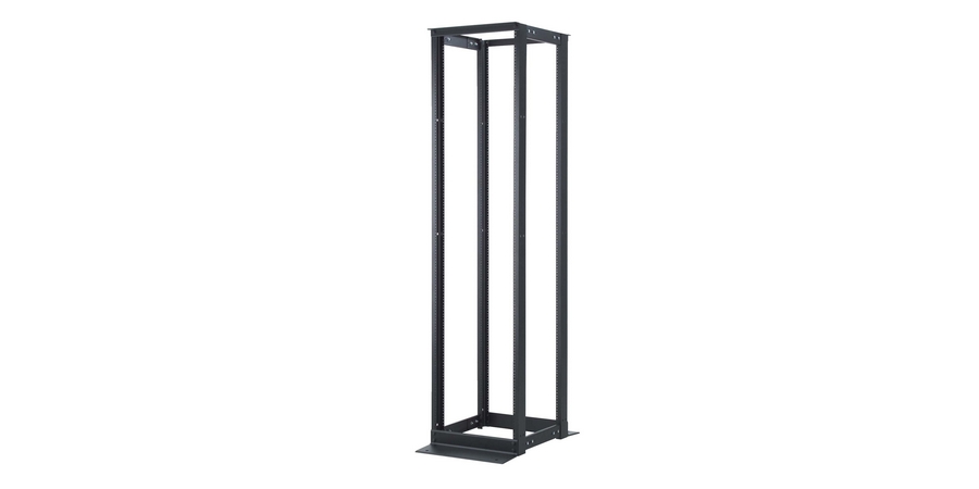 Equipment Rack,Black,84 in. Ht,Aluminum,19 in. Wd Mount,45U Rack,20.24 ...