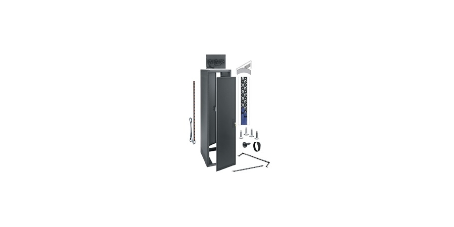 Standalone Rack Enclosure Frame,Black,81.13 in. Ht,Steel,19 in. Wd ...