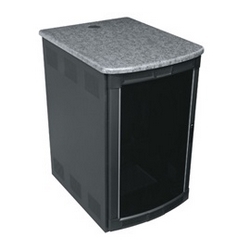 BGR Series P3301 Wide Presentation Rack, 25 RU, Rackrail Type 10-32, 24.5 Inch Width x 31.35 Inch Depth x 50 Inch Height, Steel, Darkstone, Horizontal Mount