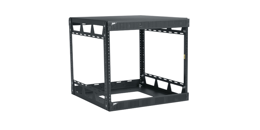 Slim 5 Series Rack, Black, 8U, Steel, Height 17-3/4 in.