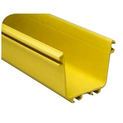 FiberGuide Fiber Management Systems; FiberGuide Product Line System: 4x4 System Straight Section Type: Extrusion Color: Yellow