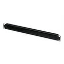 19" BLANK PANEL, FUTURECOM, 1USTEEL, RAL 9005 BLACK         WAXWSW-00008-C004